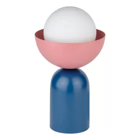   Asztali lámpa, dekoratív világítótest, E14, kék, rózsaszín, dekoratív tál asztal, Osram