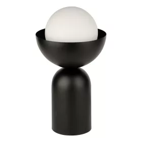   Asztali lámpa, dekoratív világítótest, E14, fekete, dekoratív tál alakú asztal, Osram