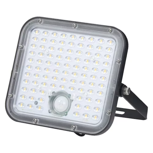 Endura Flood Osram LED reflektor kültéri 30W 4500lm 4000K 120° napelemes fekete IP65 mozgás- és alkonyérzékelővel