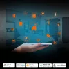Felületre szerelhető LED fali lámpa 12W 700lm 3000-6500K CCT 120° dimmelhető fekete SMART WiFi Matter Osram