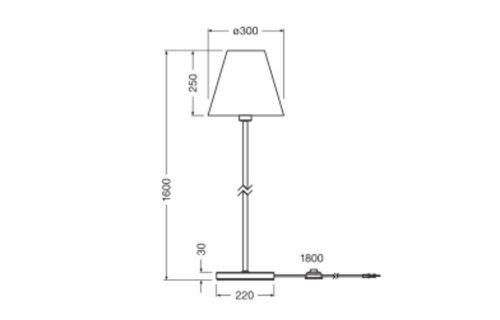 E27 dekoratív állólámpa, barna, zöld, Osram