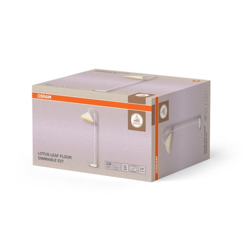 Állólámpa, E27, fehér, dekoratív Osram