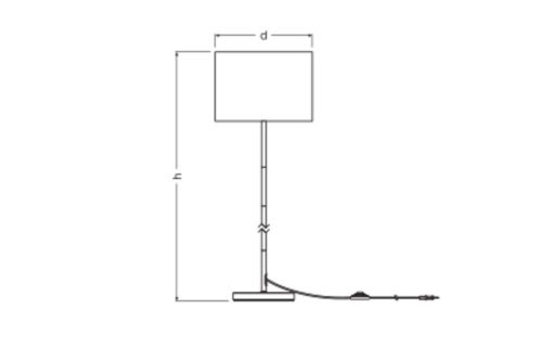 Állólámpa E27, dekoratív szürke dekor Osram