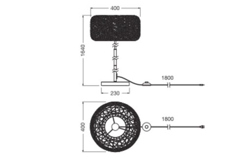 Állólámpa E27 bézs dekoratív Osram