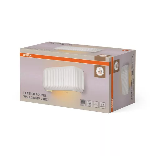 Fali lámpatest 2x E27 dekoratív fehér Osram