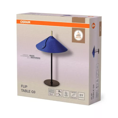 G9 dekoratív kék Osram asztali asztali lámpa