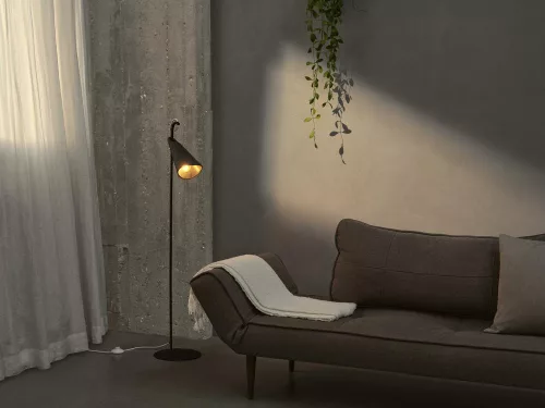 Állólámpa E27 Dekoratív fekete dekoráció Osram