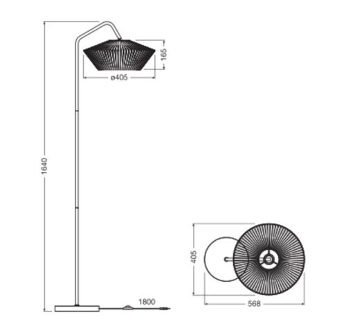 Állólámpa E27 Dekoratív szürke dekoráció Osram