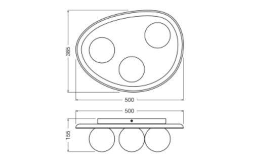 G9 dekoratív barna dekorációs Osram mennyezeti lámpa felületre szerelhető lámpa