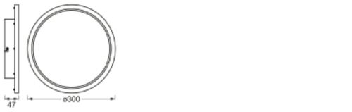 LED Mennyezeti Lámpa Felületre Szerelt Fürdőszobai Lámpatest 18W 1400lm 3000-6500K CCT Kerek Ezüst IP44 Smart+ WiFi Matter Orbis Osram