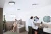LED Mennyezeti Lámpa Felületre Szerelt Fürdőszobai Lámpatest 18W 1400lm 3000-6500K CCT Kerek Ezüst IP44 Smart+ WiFi Matter Orbis Osram