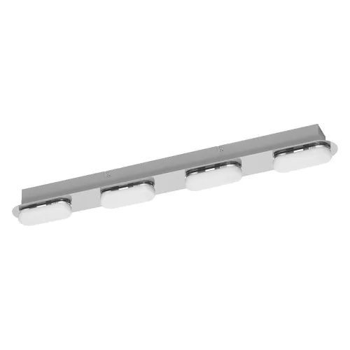 LED fürdőszobai lámpa, felületre szerelhető, 24W, 1900lm, 3000-6500K, CCT, téglalap alakú, ezüst, IP44, Smart+ WiFi, Matter Orbis, Osram