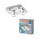 LED Fürdőszobai Lámpa Felületre Szerelhető 24W 1500lm 3000-6500K CCT Négyzet Ezüst IP44 Smart+ WiFi Matter Orbis Osram