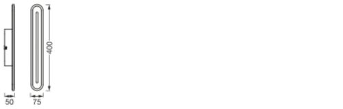 LED lámpa, felületre szerelhető fürdőszobai lámpatest, 17W, 800lm, 3000-6500K, CCT, fehér, IP44, Smart+ WiFi, Matter Orbis, Osram