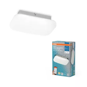  LED Fürdőszobai Mennyezeti Lámpa, Felületre Szerelt, 12W, 1000lm, 3000-6500K CCT, Téglalap Alakú, Fehér, IP44, Smart+ WiFi, Matter Orbis, Osram