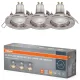 Süllyesztett LED spot lámpatest GU10 2.6W 2700K 230lm nikkel Osram