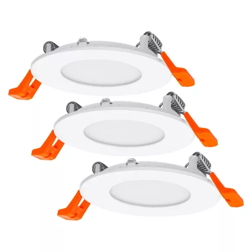 3 db-os süllyesztett halogén LED mennyezeti spotlámpa, kerek, 4,5 W, 720 lm, 3000 K, meleg fehér, Osram mélysugárzó
