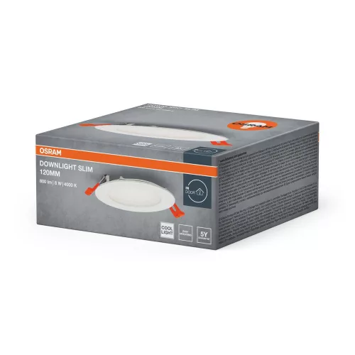 Süllyesztett LED spot lámpatest 8W 4000K semleges fényű 550lm fehér Downlight Osram