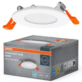   Süllyesztett LED spot lámpatest 4.5W 6500K hideg fényű 240lm fehér Downlight Osram