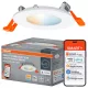 Kerek süllyesztett mennyezeti LED spot lámpatest 4.5W 3000-6500K CCT 240lm 110° dimmelhető fehér SMART WiFi Matter Osram