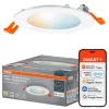 Kerek süllyesztett mennyezeti LED spot lámpa 8W 3000-6500K CCT 550lm 110° dimmelhető fehér SMART WiFi Matter Osram