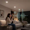 Kerek süllyesztett mennyezeti LED spot lámpa 12W 3000-6500K CCT RGB 1200lm 110° dimmelhető fehér SMART WiFi Matter Osram