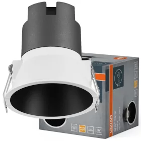   Süllyesztett LED spot lámpatest 10W 3000K meleg fényű 700lm fehér fekete Twist Pro Osram