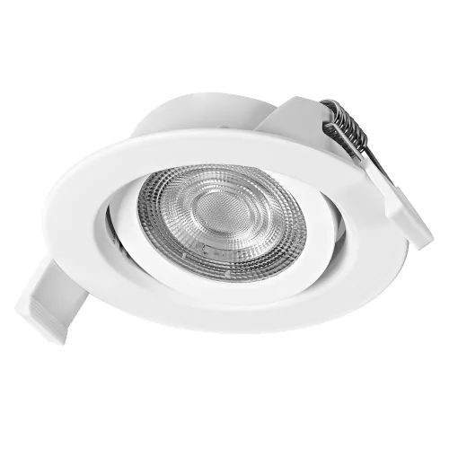 3 db-os süllyesztett halogén LED mennyezeti spotlámpa, kerek, 4,9 W, 400 lm, 2700 K, meleg, szabályozható fehér, süllyesztett, Osram