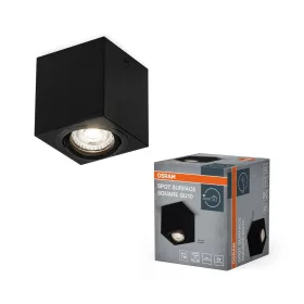   Mennyezeti lámpatest felületre szerelhető GU10 négyzet alakú fekete Surface Square Osram