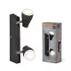 Mennyezeti lámpa SPOT TUBA Reflektor lámpatest GU10 8.6W 2700K meleg fényű 420lm fekete Spot Pear Osram