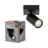 Mennyezeti lámpa SPOT TUBA Reflektor lámpatest GU10 3.4W2700K meleg fényű 230lm fekete Spot Octagon Osram