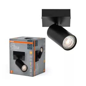   Mennyezeti lámpa SPOT TUBA Reflektor lámpatest GU10 3.4W2700K meleg fényű 230lm fekete Spot Octagon Osram