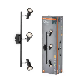   Mennyezeti lámpa SPOT TUBA Reflektor lámpatest GU10 13.6W 2700K meleg fényű 690lm fekete Spot Osram
