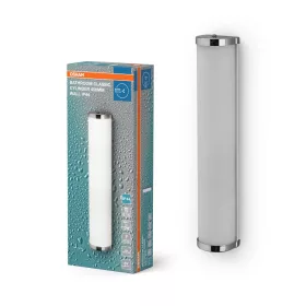 Fali lámpatest E14 ezüst IP44 klasszikus Osram