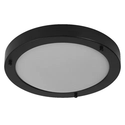 Felületre szerelhető kültéri kerti mennyezeti lámpa, E27, kerek, fekete, IP44, klasszikus, Osram