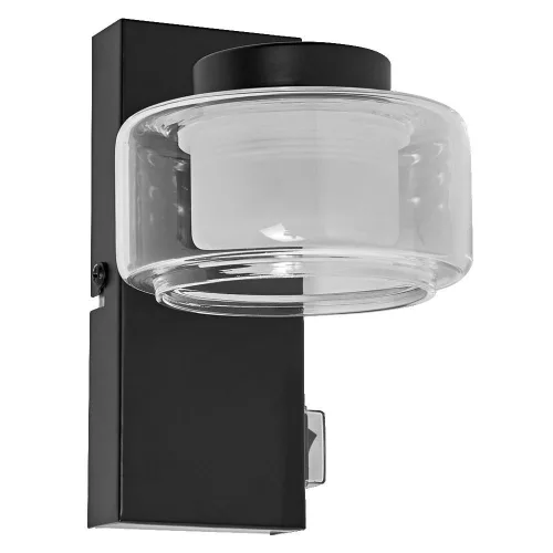 Fürdőszobai LED fali spotlámpa 5.5W 3000-4000K CCT 350lm, fekete IP44 Orbis Osram