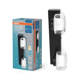   Fürdőszobai LED fali spotlámpa 11W 3000-4000K CCT 700lm, fekete IP44 Orbis Osram