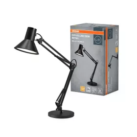   Iskolai asztali rajzlámpa LED lámpatest, dimmelhető, 9W 3000K 393lm, fekete Office Line Osram
