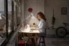 Iskolai asztali rajzlámpa LED lámpatest, dimmelhető, 9W 3000K meleg fényű 617lm, fehér Office Line Osram