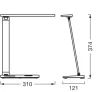 Iskolai asztali rajzlámpa LED lámpatest, dimmelhető, 7W 3000-6500K CCT 528lm, fehér Office Line Osram