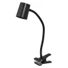 Iskolai asztali rajzlámpa csíptetős, állítható GU10 lámpatest, fekete Office Line Osram