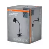 Iskolai asztali rajzlámpa csíptetős, állítható GU10 lámpatest, fekete Office Line Osram