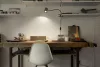 Iskolai asztali rajzlámpa csíptetős, állítható GU10 lámpatest, fekete Office Line Osram