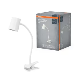   Iskolai asztali rajzlámpa csíptetős, állítható GU10 lámpatest, fehér Office Line Osram