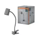 Iskolai asztali rajzlámpa csíptetős, állítható GU10 lámpatest, szürke Office Line Osram