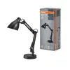 Iskolai asztali rajzlámpa E27 lámpatest, fekete Office Osram