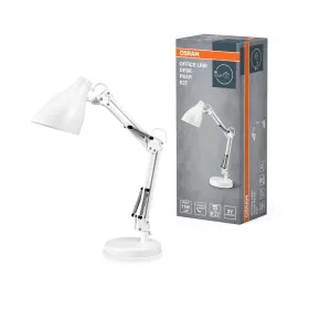   Iskolai asztali rajzlámpa E27 lámpatest, fehér Office Osram