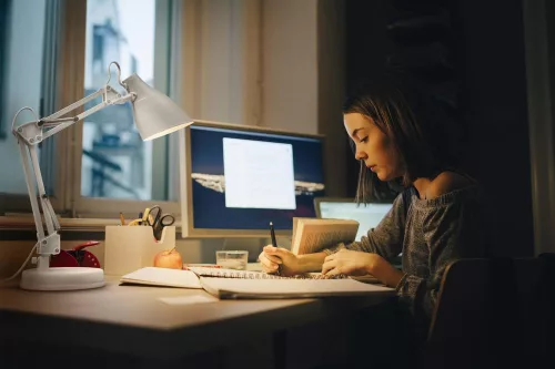 Iskolai asztali rajzlámpa E27 lámpatest, fehér Office Osram