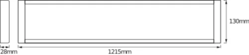 LED panel lámpa felületre szerelhető 48W 4000K semleges 4800lm fehér Office Line Osram