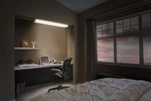 LED Függesztett Mennyezeti Lámpa Irodai Világításhoz, Szabályozható Fényerejű 40W 4000K Semleges Fehér 4600lm Office Line Osram
